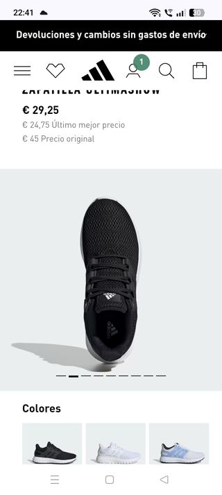 Zapatillas Adidas Ultimashow mujer