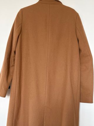 Abrigo paño color camel