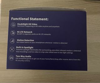 Cámara Seguridad 4G LTE Pan Tilt NUASI