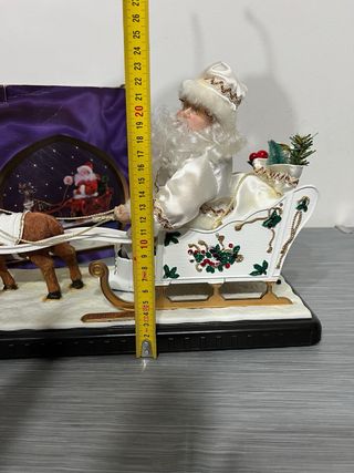 Slitta Babbo Natale Luminosa con Musica