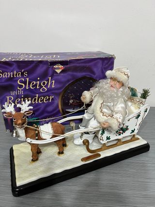 Slitta Babbo Natale Luminosa con Musica