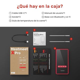 NUEVO! Termómetro Carne X Pro Bluetooth WiFi
