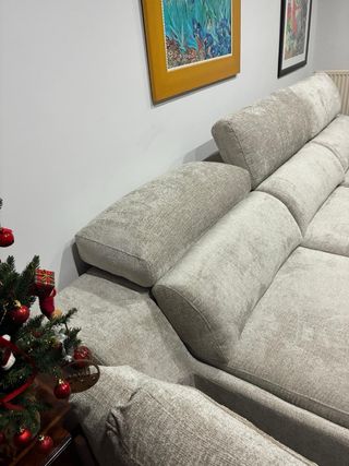 Sofá modular motorizado con almacenaje