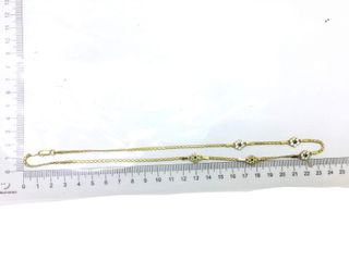 E1165661-0 Cadena Oro 18K Con Circonita 25Cm