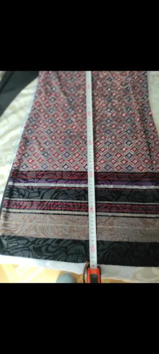 Vestido negro estampado talla M