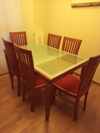 Mesa de comedor con 6 sillas
