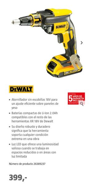 Taladro Atornillador Dewalt 18V