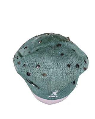Boina Kangol Rework Verde Tachuelas