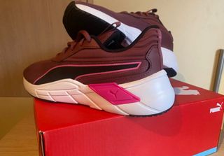 Deportivas Puma Mujer Rosa y Blanco
