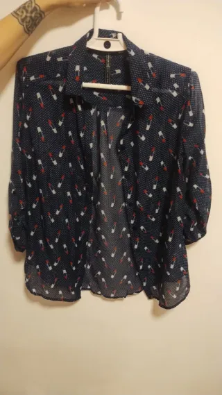 Camisa transparencia pinup