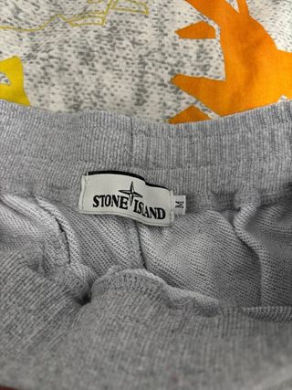 Stone Island Pantalones Cortos Grises