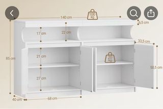 Mueble aparador blanco