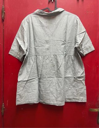 Blusa premaman Prénatal grigia bottoni