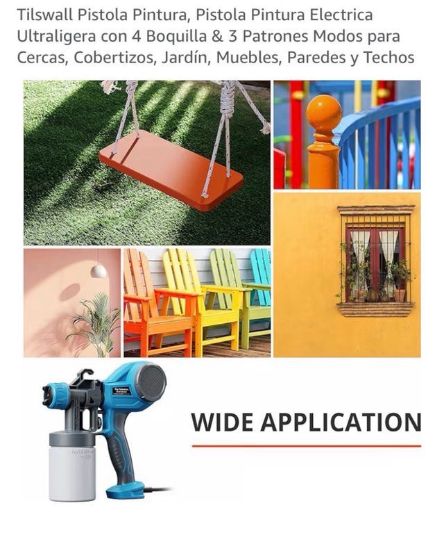 Pistola Pintura Eléctrica Tilswall Ultraligera