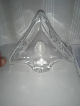 Servilletero de cristal y metal