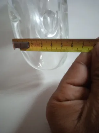 Servilletero de cristal y metal