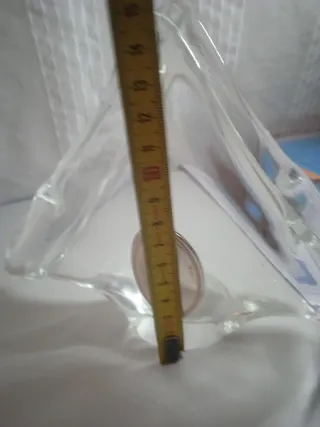 Servilletero de cristal y metal