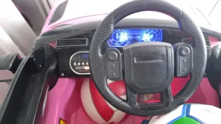 Coche Eléctrico Range Rover Niños Rosa con mando