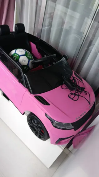 Coche Eléctrico Range Rover Niños Rosa con mando