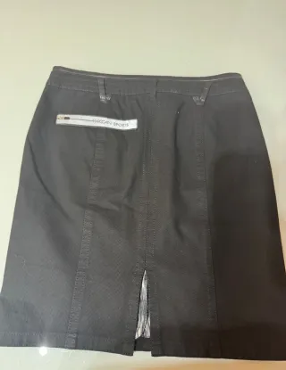 Falda vaquera negra talla L