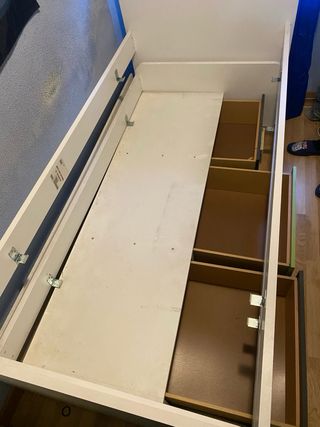 Cama nido doble blanca