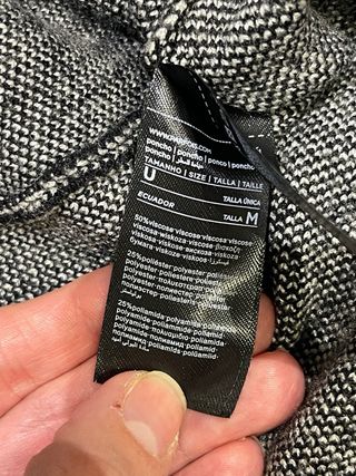 Capa elegante gris talla única