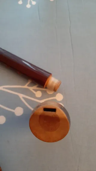 Flauta dulce de madera Hohner con funda y cepillo