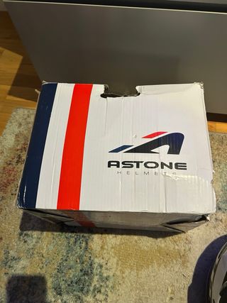 Casco Astone Enduro Moto Blanco/Negro