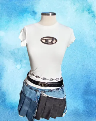 Camiseta Diesel Blanca Ajustada