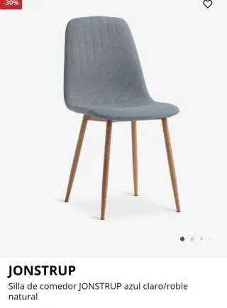 4 Sillas comedor IKEA JONSTRUP azul claro