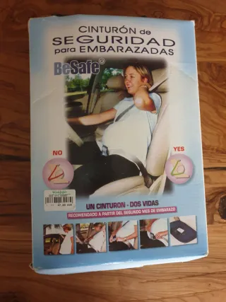 2 cinturones de seguridad para embarazadas BeSafe.