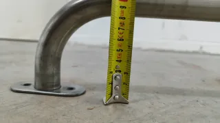 Barandilla de acero cromado