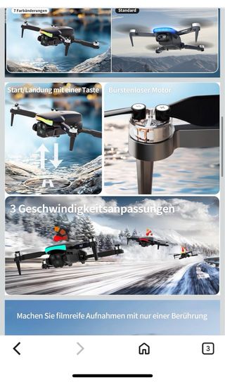 Dron F417 con Cámara 1080P RGB LED •NUEVO•