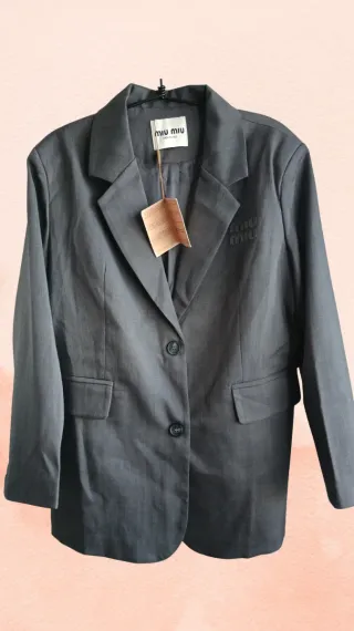 Blazer Miu Miu Gris