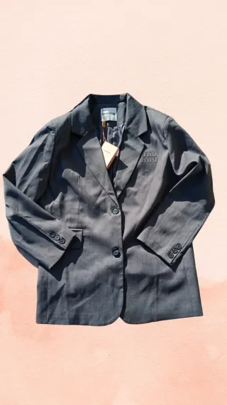 Blazer Miu Miu Gris