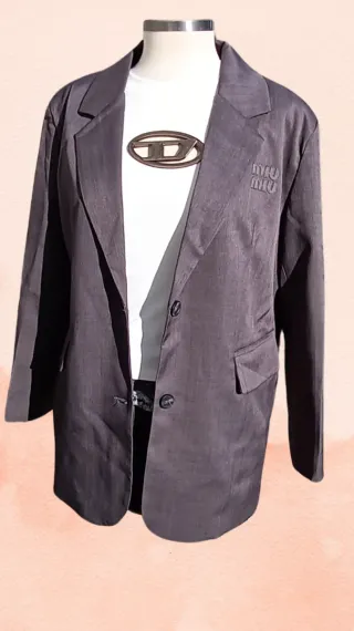 Blazer Miu Miu Gris