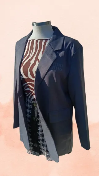 Blazer Miu Miu Gris