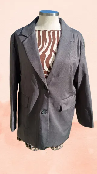 Blazer Miu Miu Gris