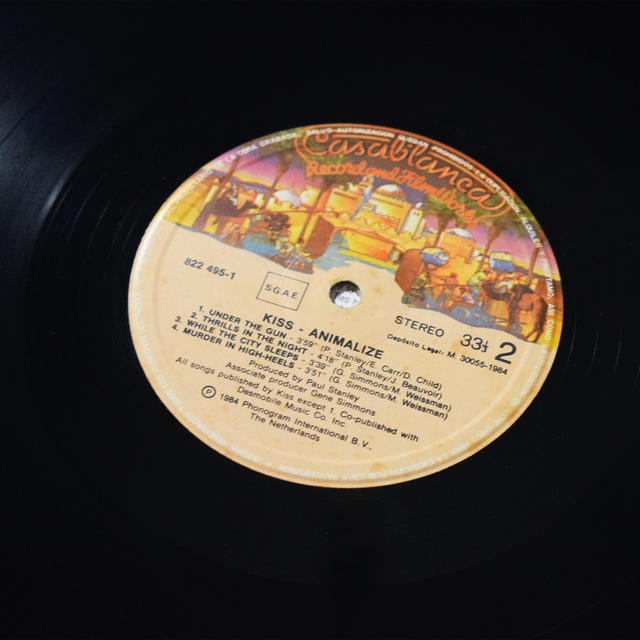 KISS Animalize LP 1984 España 1ª Edición
