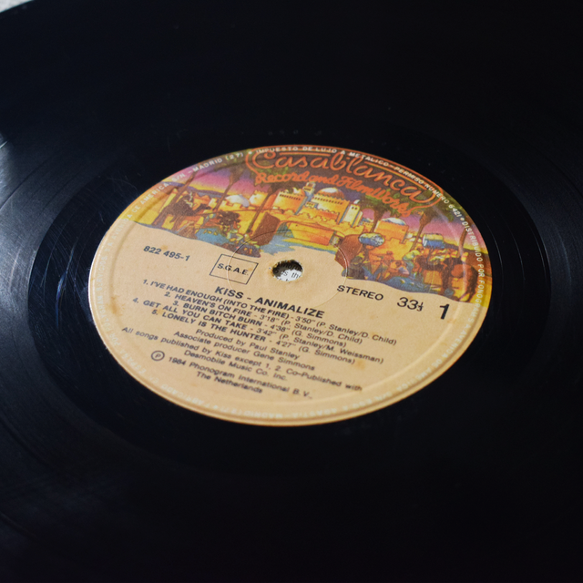 KISS Animalize LP 1984 España 1ª Edición