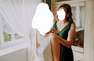 Vestido dama de honor talla XL