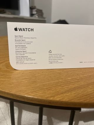Correa Apple Watch Sport Band Negra/Azul Marino