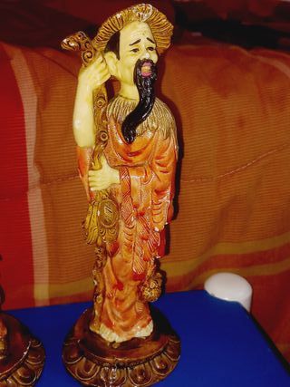 Estatuetas da sorte e sabedorias Figuras asiáticas