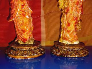 Estatuetas da sorte e sabedorias Figuras asiáticas