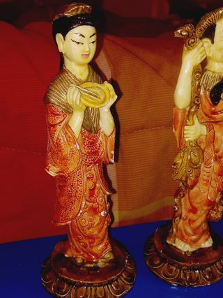 Estatuetas da sorte e sabedorias Figuras asiáticas