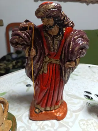 Figuras Belén Escayola Pintadas a Mano