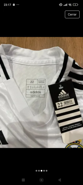 Conjunto Real Madrid niño talla 22