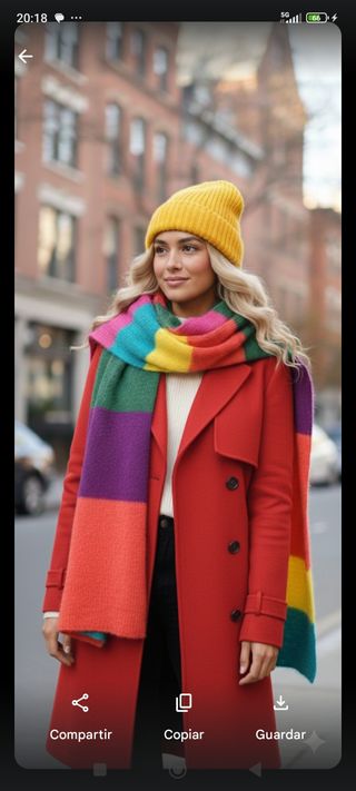 Dos bufandas de colores