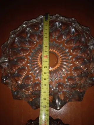 cenicero antiguo en cristal