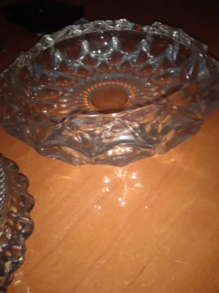 cenicero antiguo en cristal